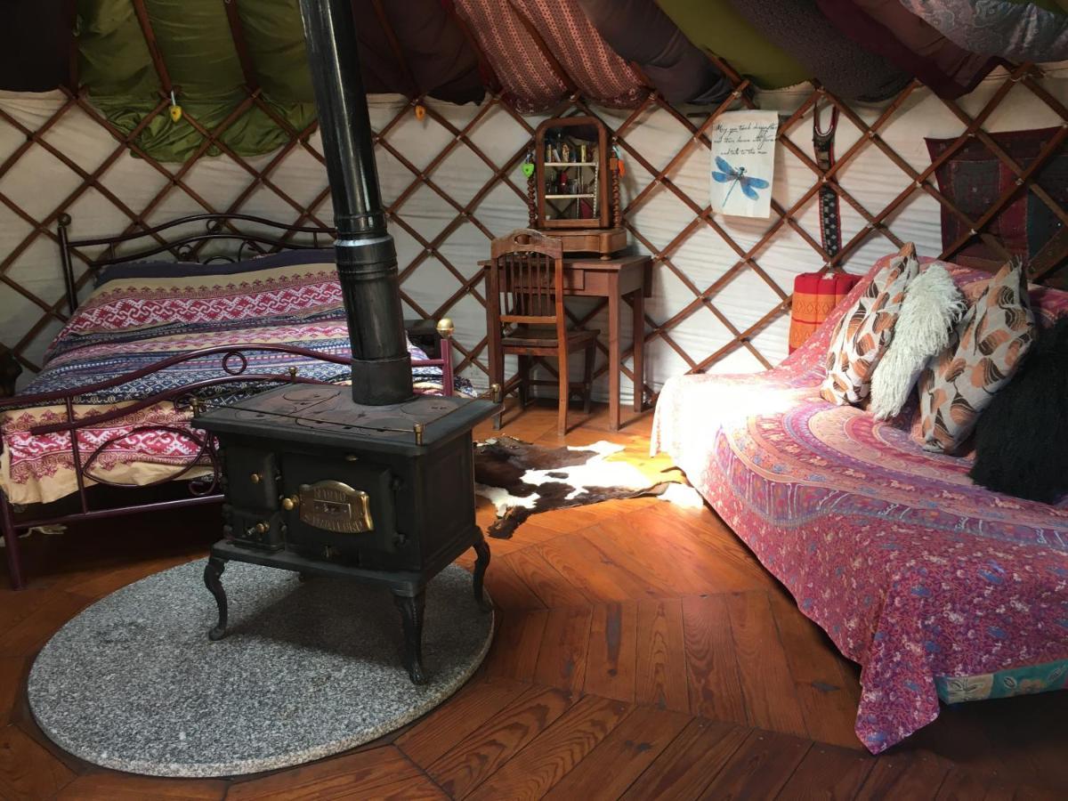 Star Gazing Luxury Yurt With River Views, Off Grid Eco Living Vale do Barco المظهر الخارجي الصورة